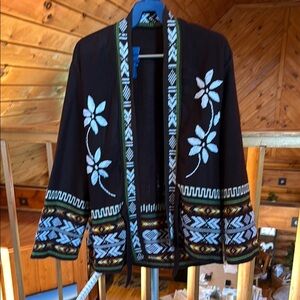 ⭐️Vintage Brown Floral Patterned Women's Sweater